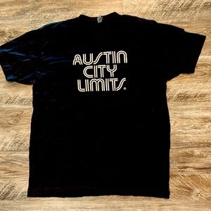 “Austin City Limits” Black Graphic T-Shirt Adult Large
